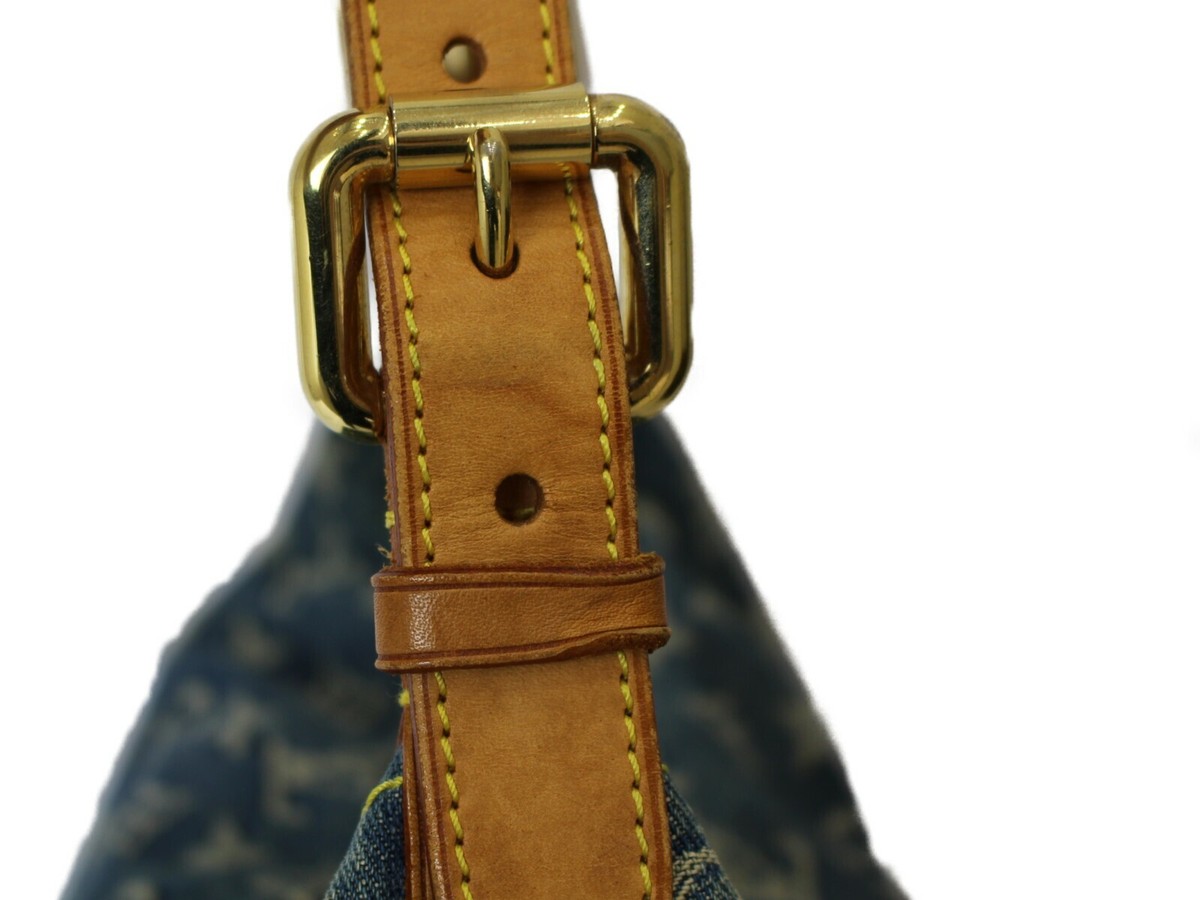 Louis Vuitton Baggy Shoulder Bag GM Blue Denim for sale