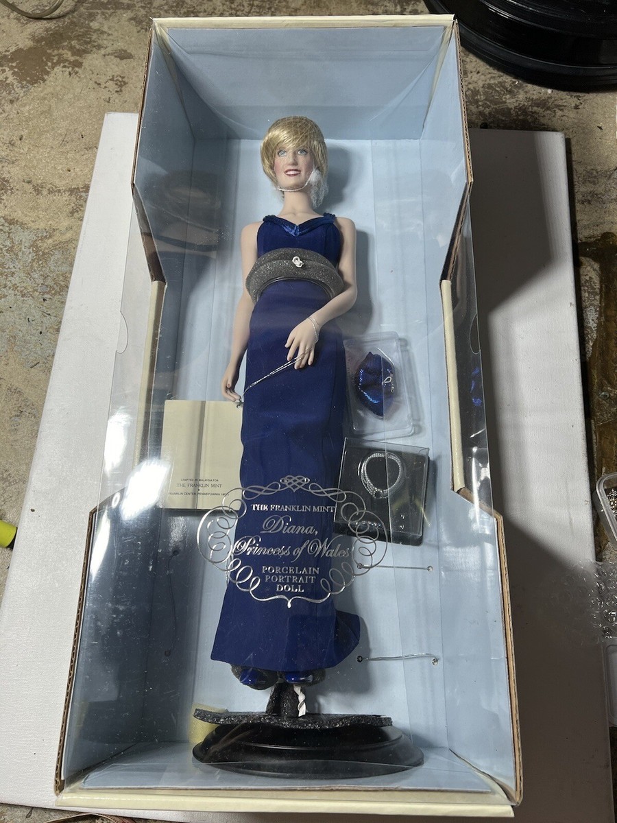 Princess Diana Dolls - Set Of 4 - Franklin Mint *NEVER REMOVED