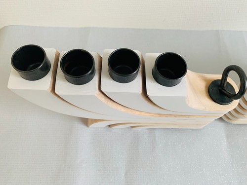 Set of 2 Scandinavian Candleholders, Nordic Light, Design House Stockholm by Jon - Picture 3 of 9
