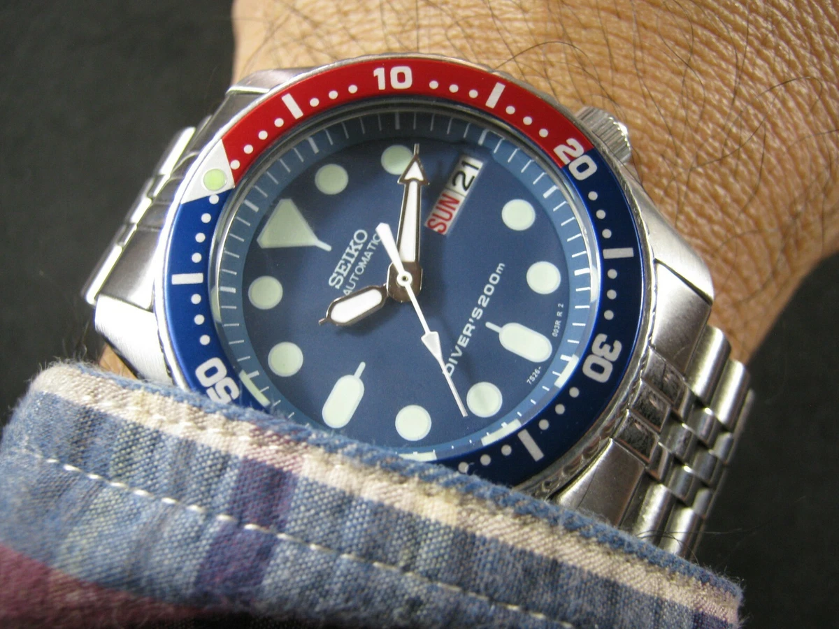 SEIKO SKX013 Blue Dial Pepsi Insert Bezel Automatic NH36 Unisex