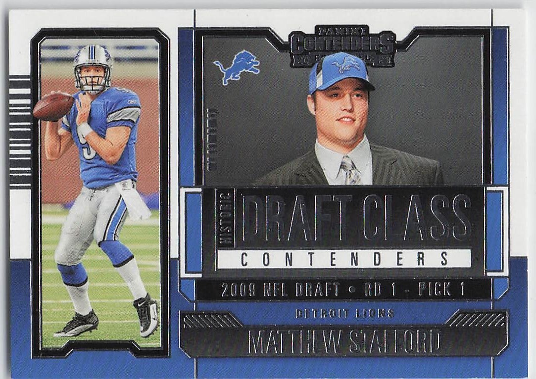 MATTHEW STAFFORD 2009 NFL Draft Class Football Card #1 NFL PICK