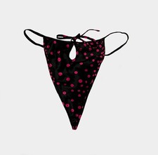 Frederick's of Hollywood, High-Rise Satin Thong Panties