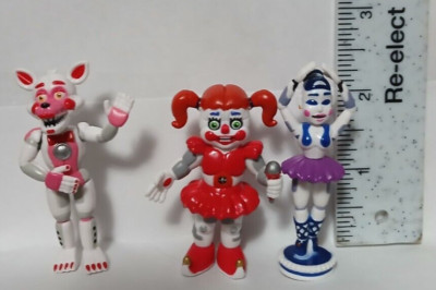 Lot Of 3 Funko Five Nights at Freddy's FNAF Mini Figure 2'' Figurines 2016 (0025)