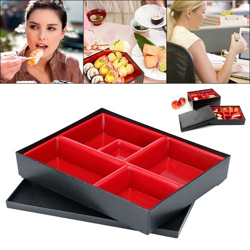 Japanese Bento Box Snack Serving Tray Serving Dish Lunch Bento Box Food Box New - Picture 2 of 12