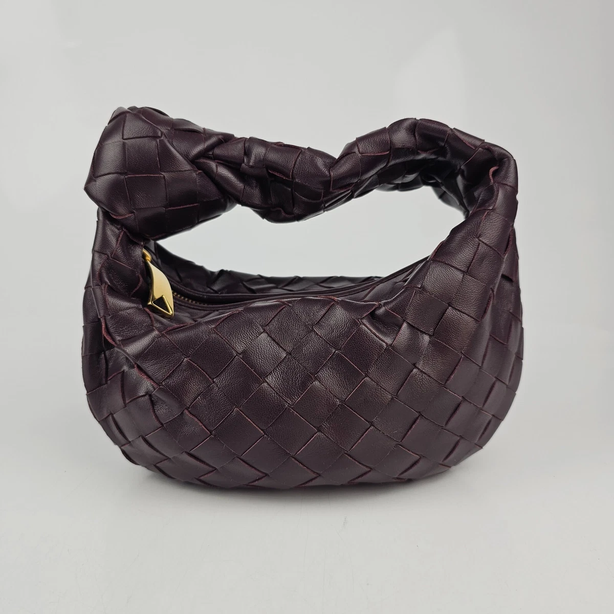 Bottega Veneta Mini Jodie Intrecciato Grape Leather Top Handle Bag New |  eBay