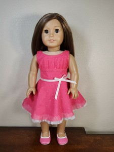 american girl heart dress