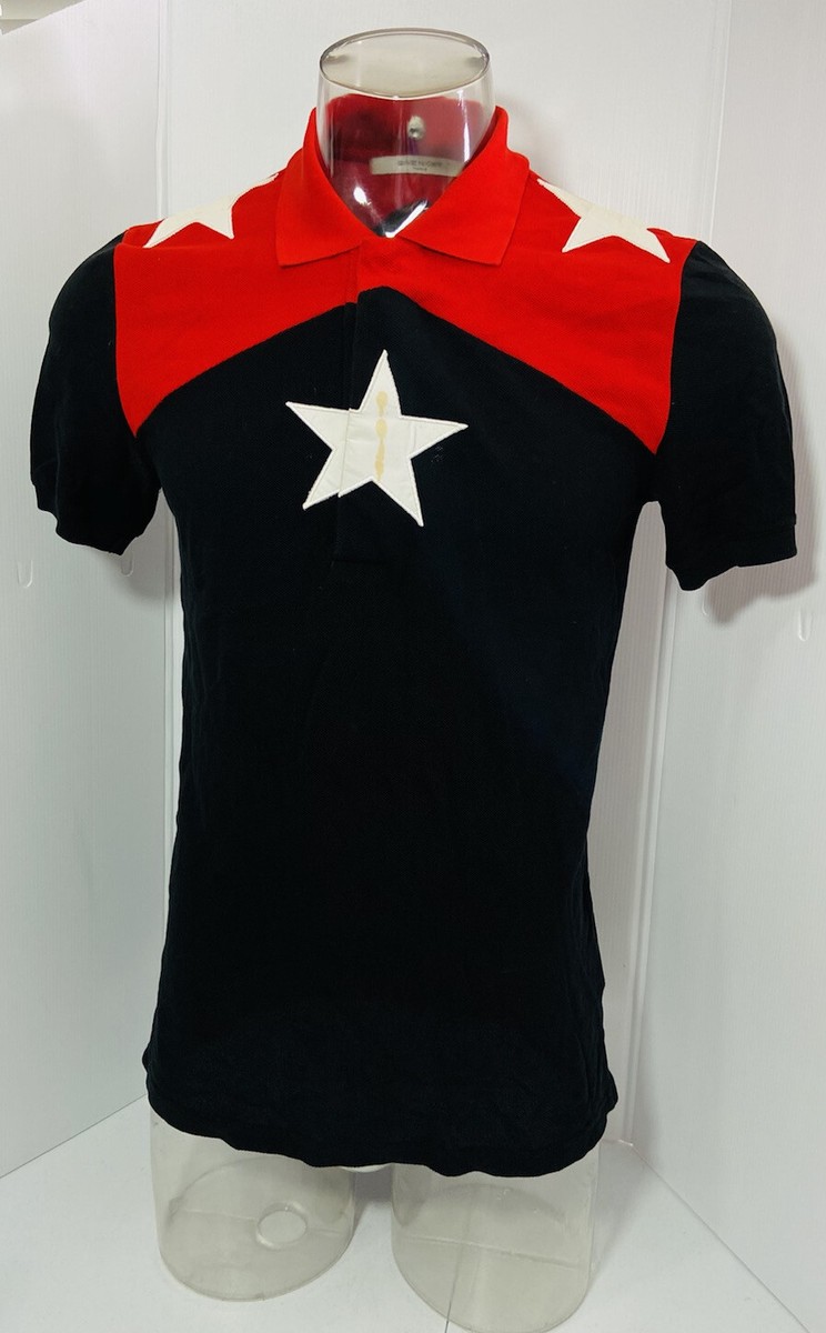 Givenchy star Polo Shirt black red Size XS | eBay Givenchy star Polo Shirt black red Size XS | eBay