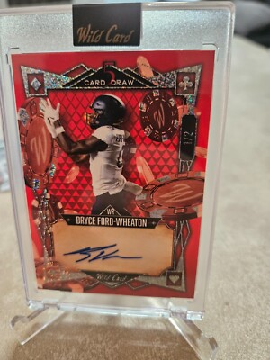 2023 Bryce Ford-Wheaton Wild Card: 5 Card Draw 1/2 Auto - NY Giants