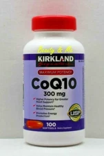 Kirkland Signature CoQ10 300 mg 100 Softgels