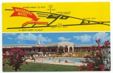 Rocky Mount NC Washburn's Motor Court Inc. Motel Rt.301 Postcard North Carolina