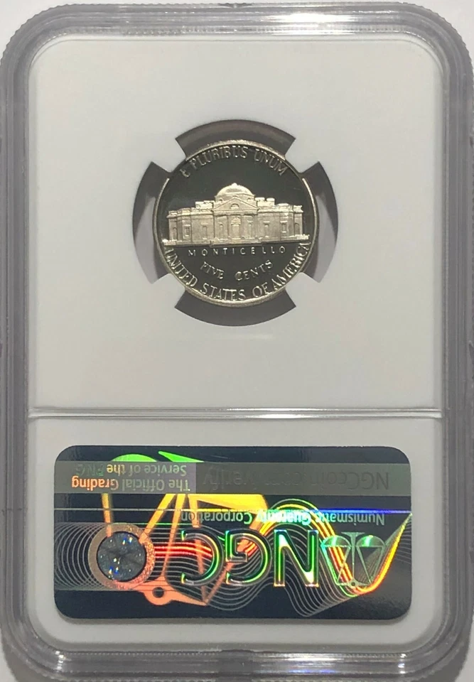 1979 S Type 1 Gem Proof Jefferson Nickel NGC PF70 Ultra Cameo 5c Cent Top Pop - Image 2 of 3