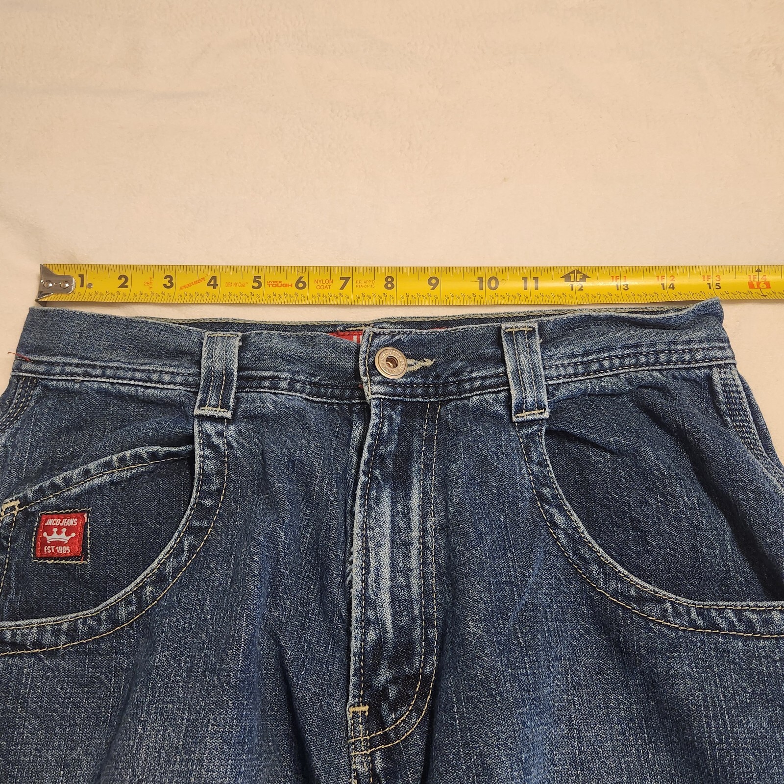 Vintage Y2K JNCO Carpenters Shorts Size 30 Denim Blue Baggy Skater
