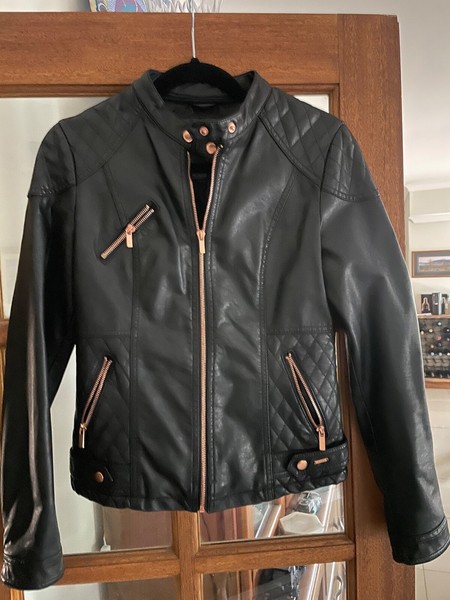 faux leather jacket brand 'Used' GIRLS size 10 X cond. AAA+