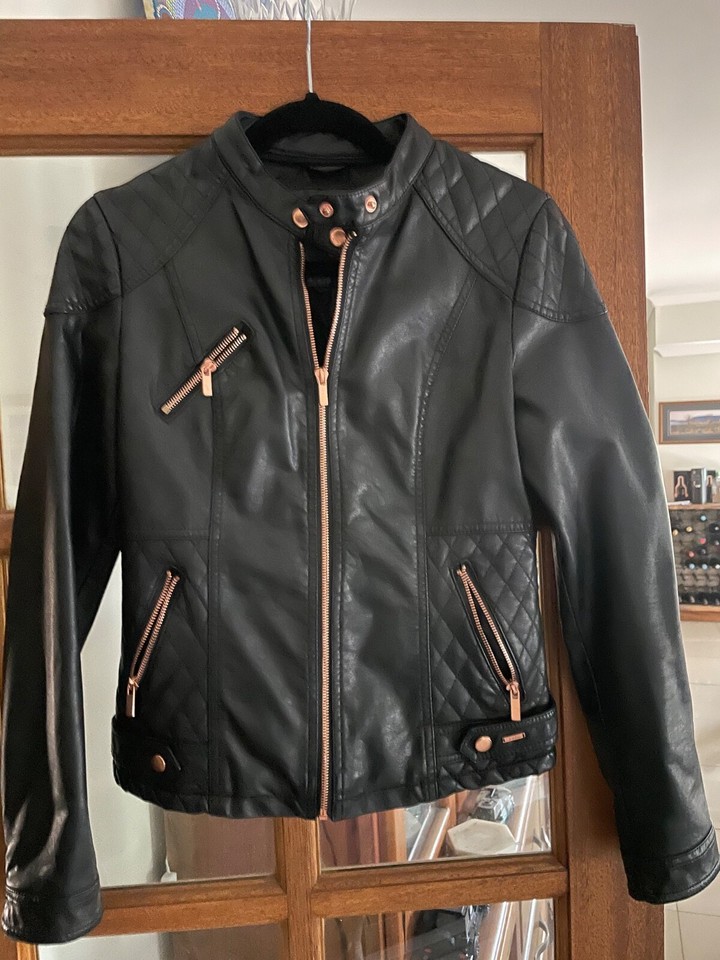 faux leather jacket brand 'Used' GIRLS size 10 X cond. AAA+