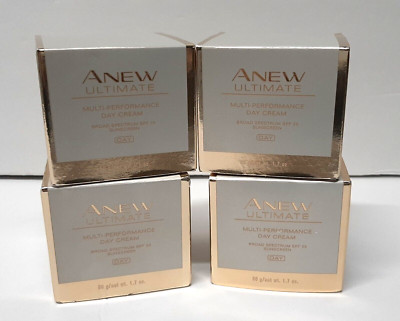 Avon Anew Ultimate Multi-Performance Day Cream, Gold, Lot Of 4 Creams NEW SPF 25