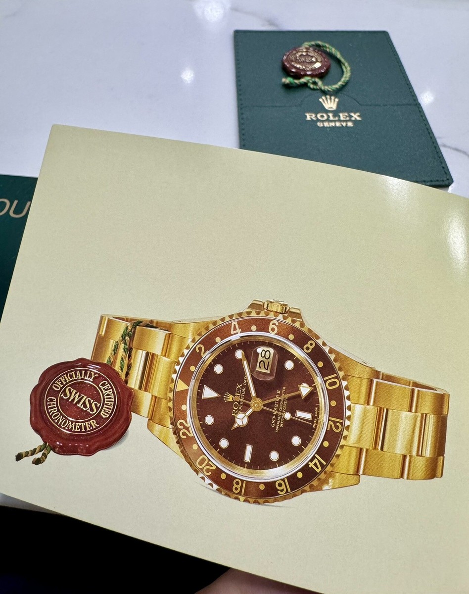 OEM Vintage 2004 Rolex GMT Master II Booklet SET 16713 16718 16710