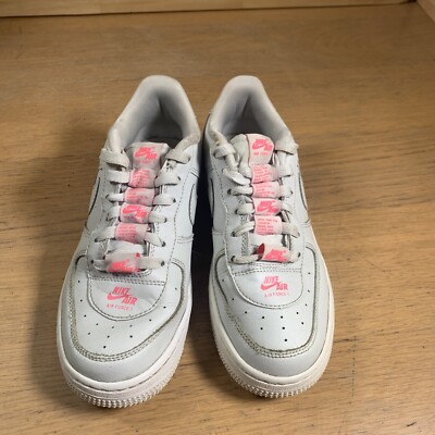 Nike Air Force LV8 Photon Dust Grey Pink Trainers Size UK