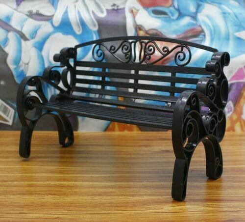 1/6 Retro Chair Bench Recliner Scene Props Fit 12" Action Figure Toys Black  - 第 1/5 張圖片