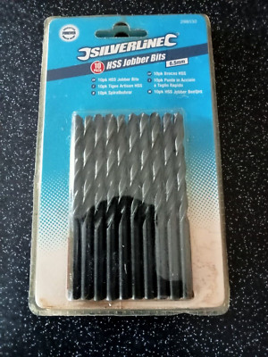 Silverline 298530 metrische Hss-R Jobber-Bits 10 Stück, je 6,5 mm