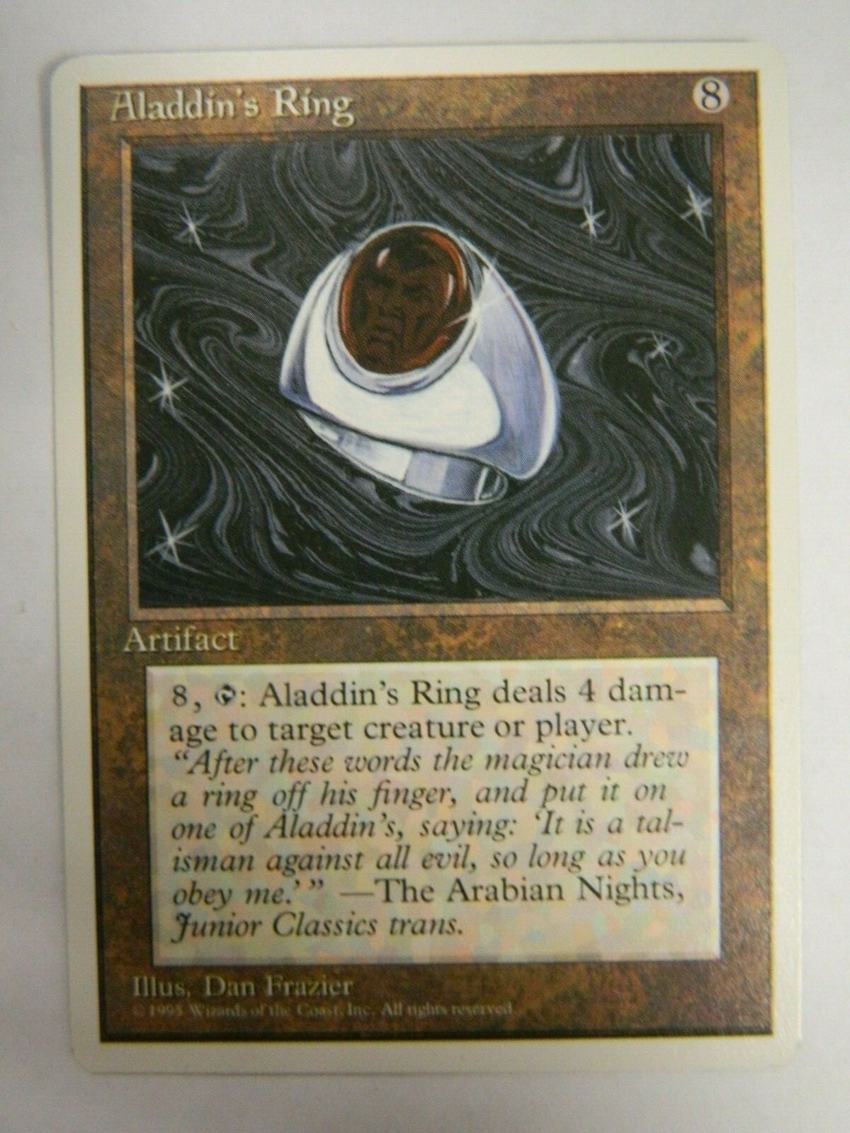 MTG 4th Edition Aladdin's Ring Rare Artifact (1995) Excellent NM