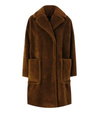 Weekend Max Mara Wool Blend Teddy Coat