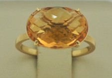 Beautiful Natural citrine 925 Sterling Silver Ring Handmade Gift For Her A-303