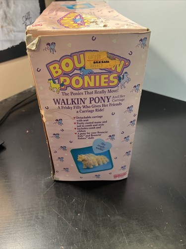 Galoob Bouncin’ Ponies Purple Walkin’ Pony & Her Carriage Walking Pony NIB #3454 - Picture 19 of 20