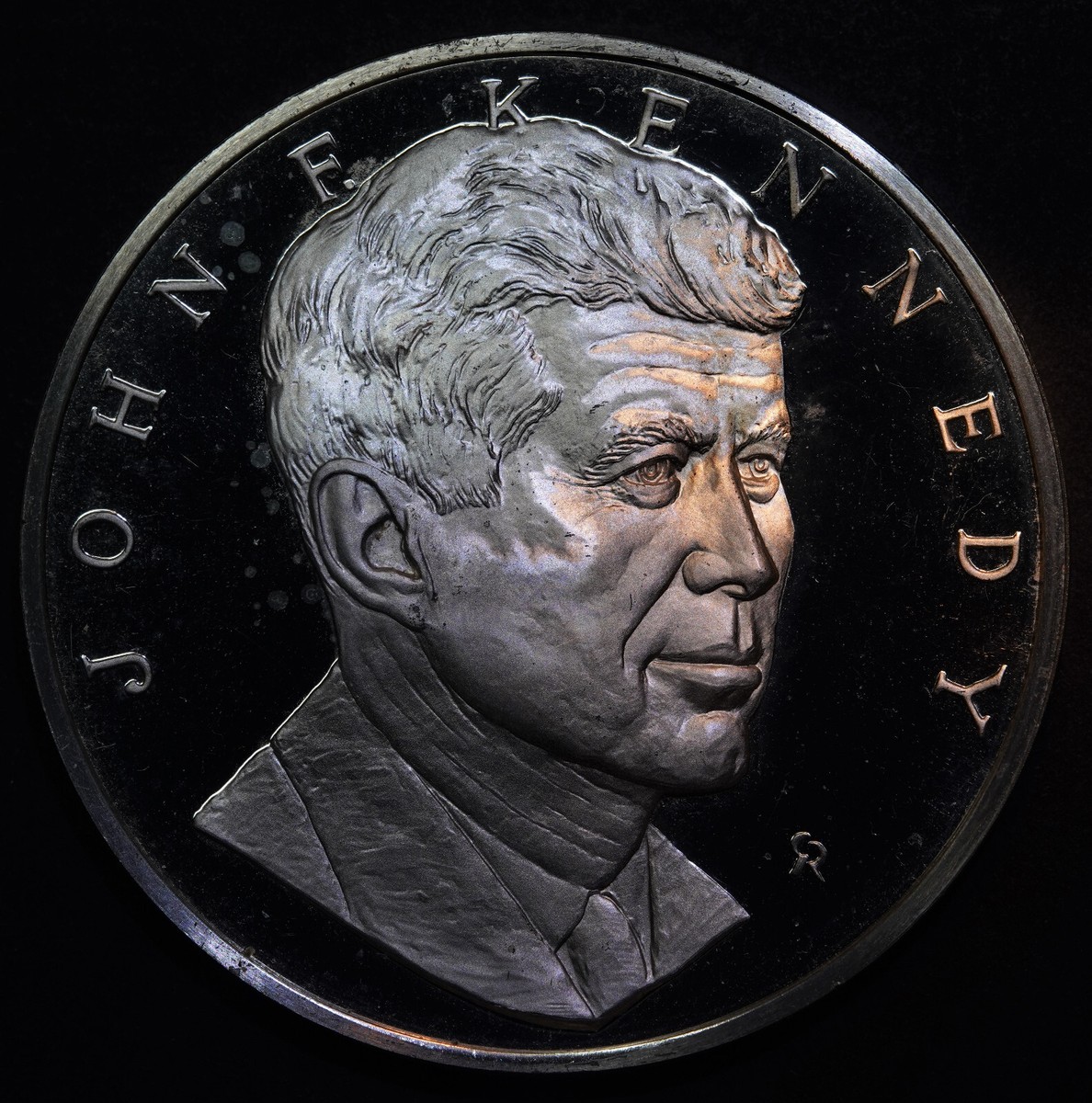 John F Kennedy Medal Franklin Mint 65g Sterling Silver Proof art