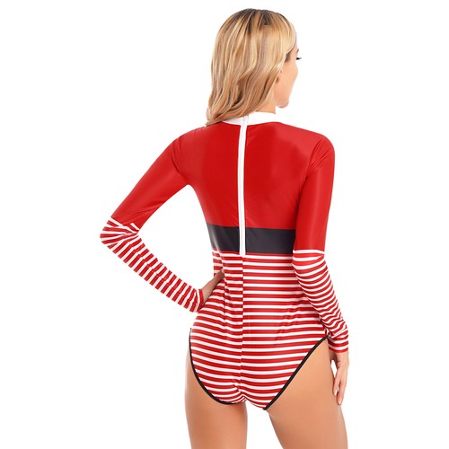 Women Sexy One-piece Swimsuit Christmas Print Swimwear Bathing Suits Jumpsuit - Picture 12 of 70