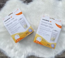 Medela BreastMilk Storage Bags 50 Each Pack Transport Pouch Included Lot Of 2