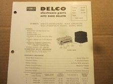 1960 Buick Delco Sonomatic Pushbutton Tuning Radio Service Manual 1960 Buick Delco Sonomatic Pushbutton Tuning Radio Service Manual