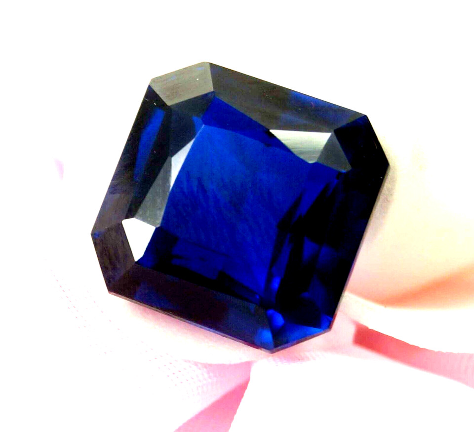 Piedra preciosa certificada EGL de zafiro azul real natural 40 + CT corte impecable