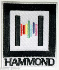 Hammond Organ patch, badge, keyboard, Music, Rock,
