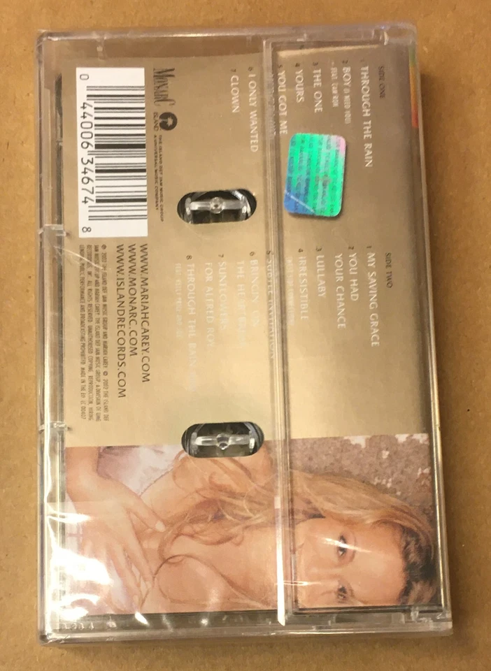 MARIAH CAREY - CHARMBRACELET (2002) SEALED CASSETTE MADE IN EUROPE - Image 2 of 2