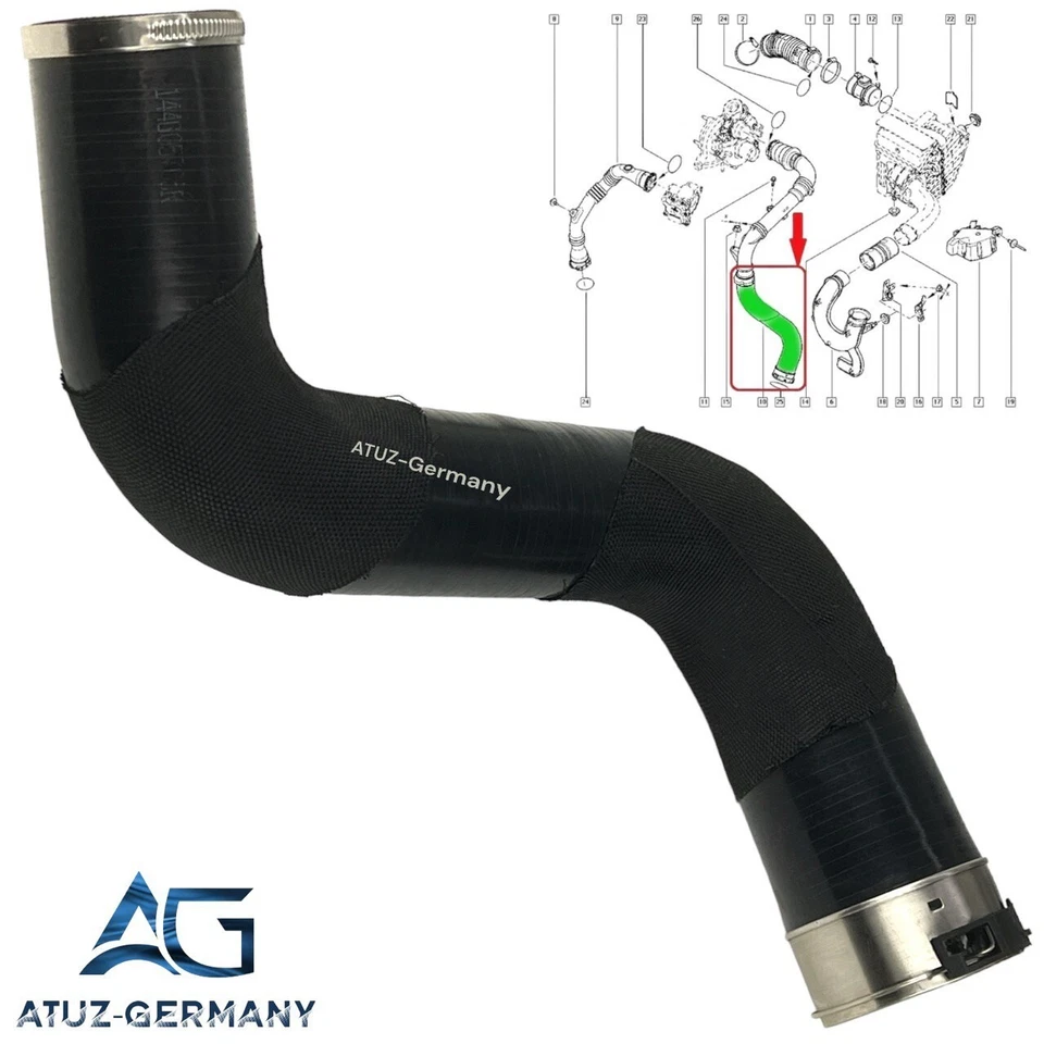 Turbo hose charge air hose for Renault Fluence 1.6 dCi 144605705R - Image 2 of 4