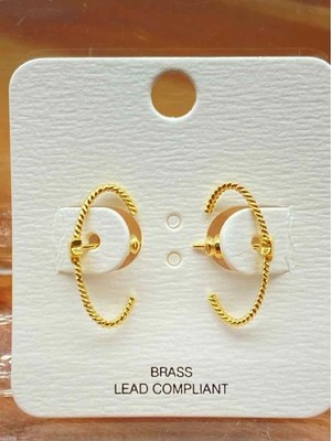 Gold Stern Piercing Creolen