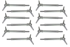 Bandit 4136 (12-Pack), Chrome Valve Cover Bolt KIt, Y Top, 1/4"-20 for Chevy V8