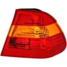 Halogen Tail Light For 2002-2005 BMW 325i Sedan Right Outer Amber & Red Lens