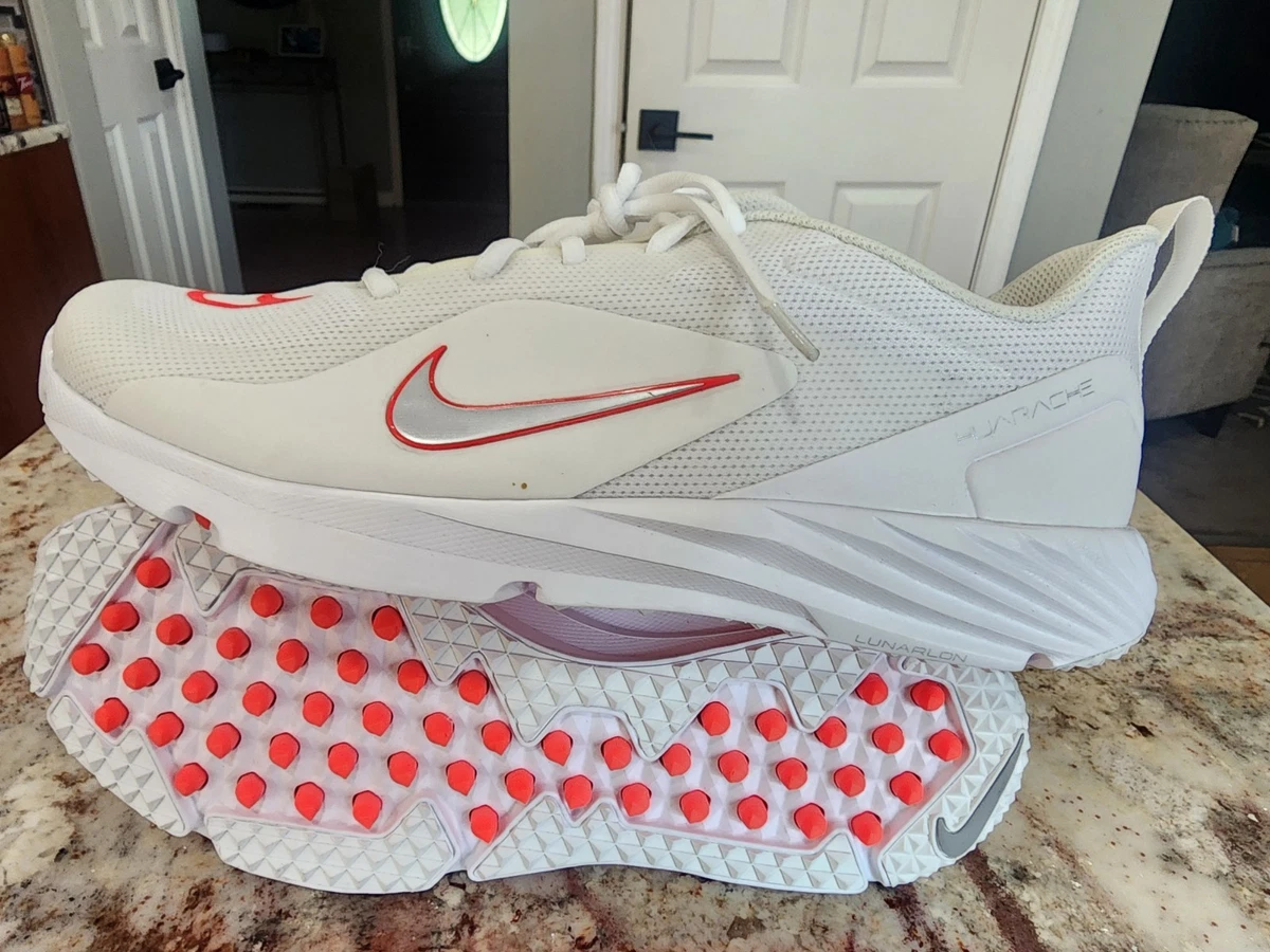 Nike Alpha Huarache 8 Pro TF White Bright Crimson for Sale