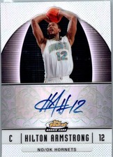 Hilton Armstrong 2006-07 Finest Autograph/Signed/Auto #59 Hornets Rookie Card. rookie card picture