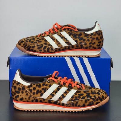 Adidas SL 72 OG Women's Size 9 Athletic Shoes Black Leopard Casual Sneakers