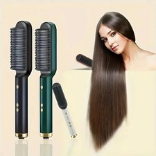 Straight hair comb, 2-in-1 electric straight hair curling styling tool