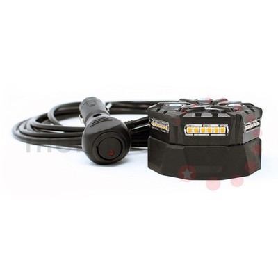 12V LED Zigarettenstecker Bernstein MicroBright Magnetleuchte für Auto LKW Traktor