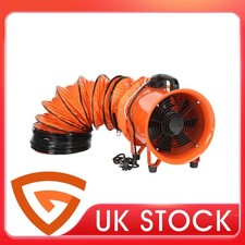Cyclone Dust Fume Extractor 10" 250MM 5M PVC DUCTING Blower Ventilation Workshop