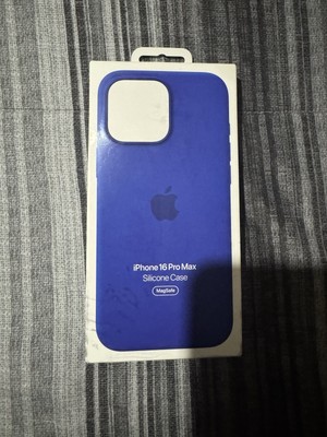 GENUINE Apple Silicone Case w/ Magsafe iPhone 16 Pro Max 6.9'' - UltraMarine