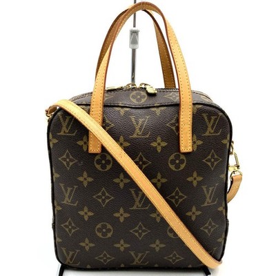 LOUIS VUITTON Spontini 2-Way Crossbody Shoulder Bag in Monogram Canvas (Brown) M