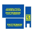 PATTERSON blue vinyl custom REPRO padset BMX oldschool vintage RARE