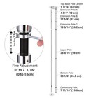10 FT Spinning Static Dancing Pole Kit with Extensions Fitness Dance Exercise — photo 4