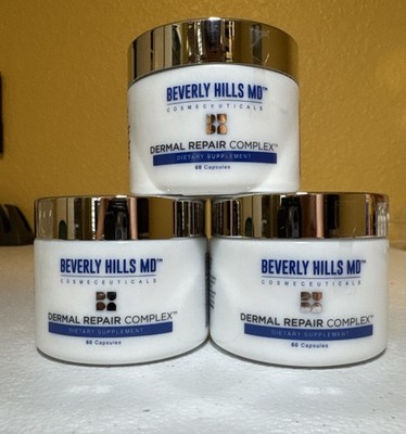 3x Beverly Hills MD Dermal Repair Complex Dietary Supplement (180 Capsules)