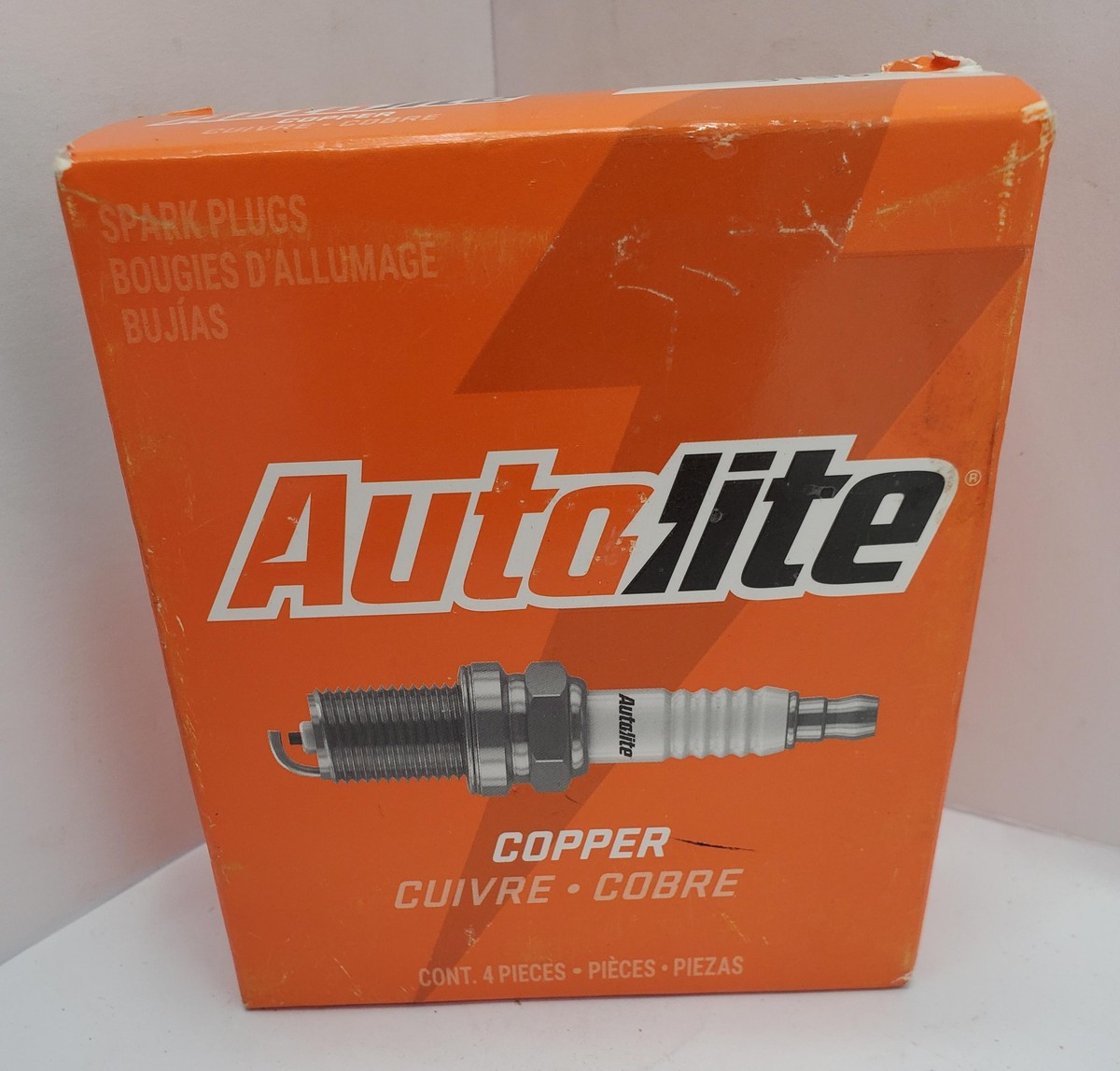 4pk Autolite 3136 Copper Spark Plugs Gas Engine Ignition Plugs Open Box